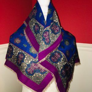 Gorgeous Square Blue & Purple Scarf